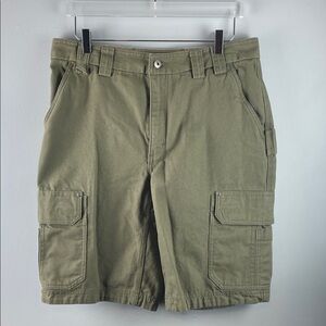 Duluth Heavy Duty Green Men's Cargo Shorts Size 36
